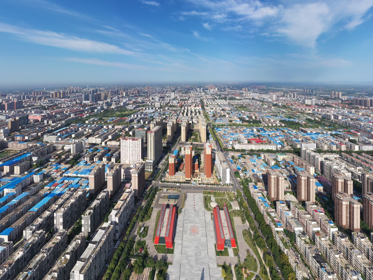 河南许昌:航拍中原城市群,中原经济区核心城市许昌(资料) - 牛书培 - 