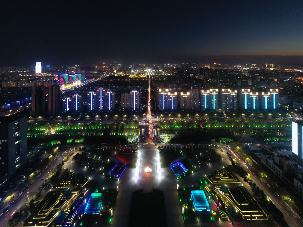 河南许昌夜景璀璨美如画