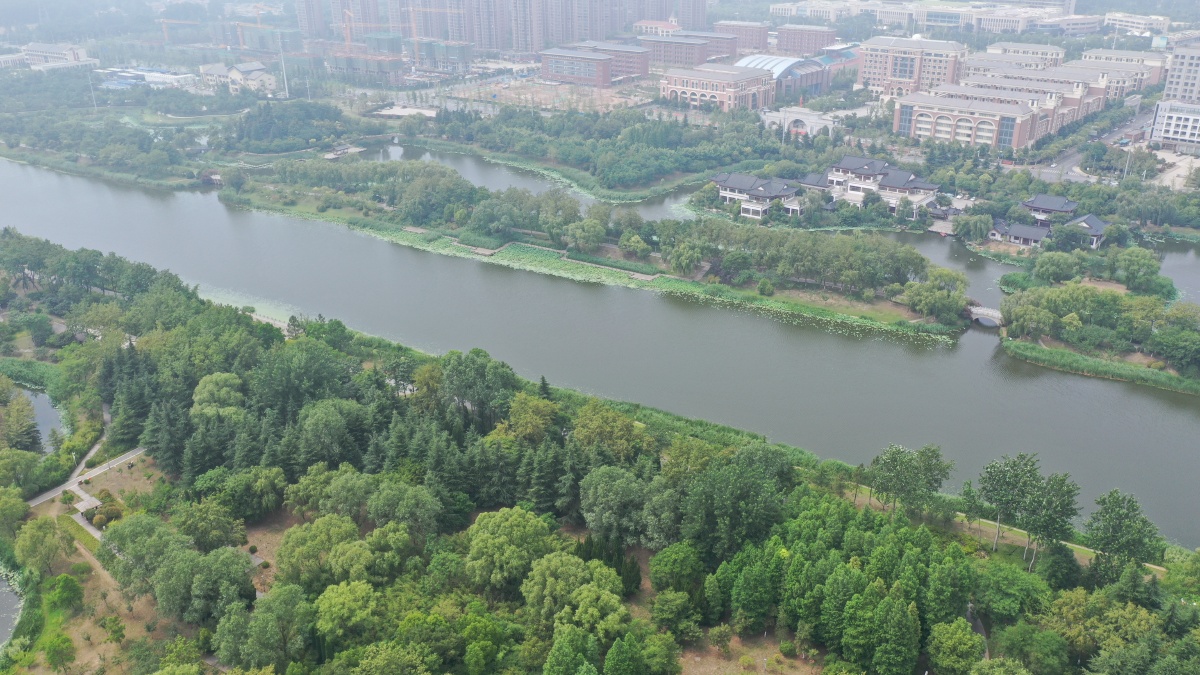 航拍全国文明城市江苏省宿迁市