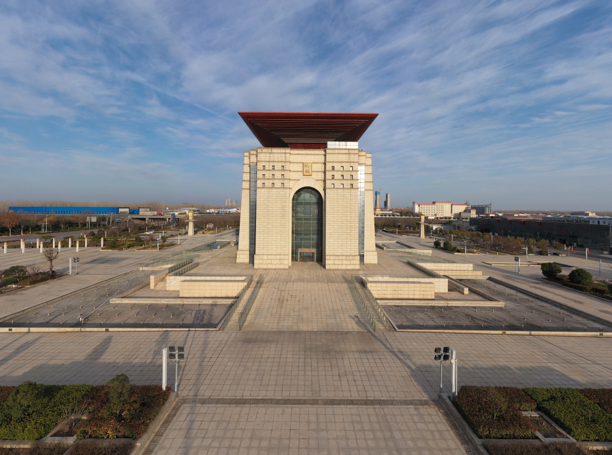 航拍河南省首个地市级旅游服务中心许昌旅游服务中心