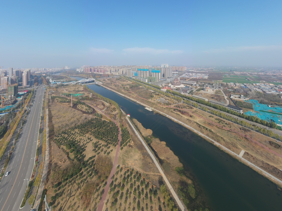 航拍河南省首批历史文化名城禹州市资料