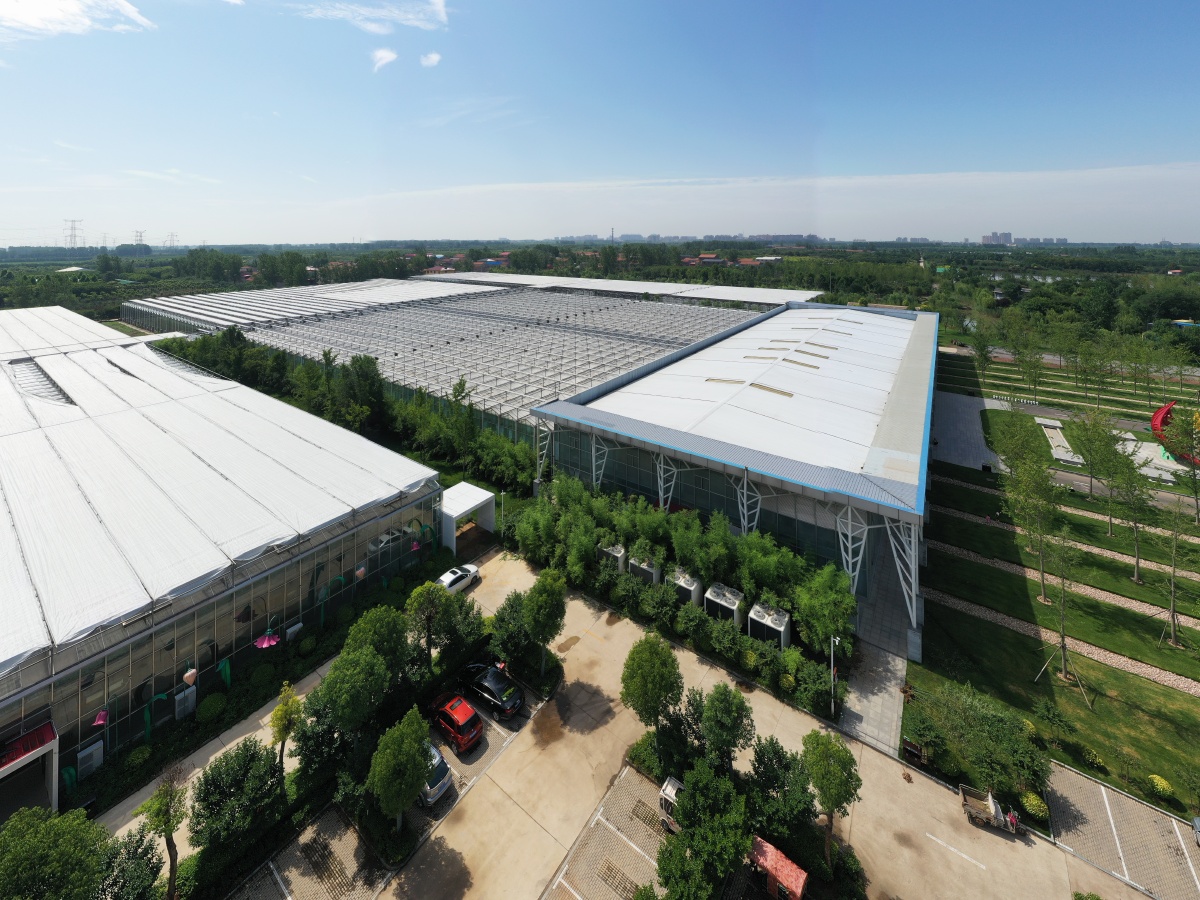 航拍河南鄢陵建业绿色基地资料