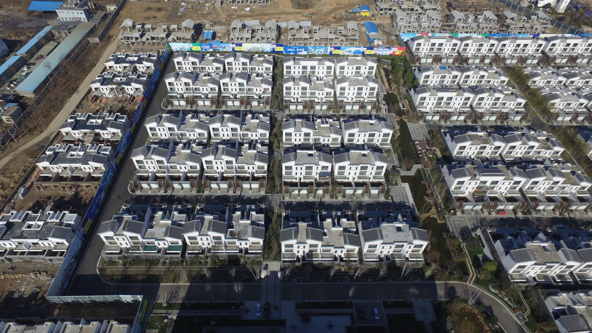 河南许昌航拍鄢陵建业联盟生态新城资料