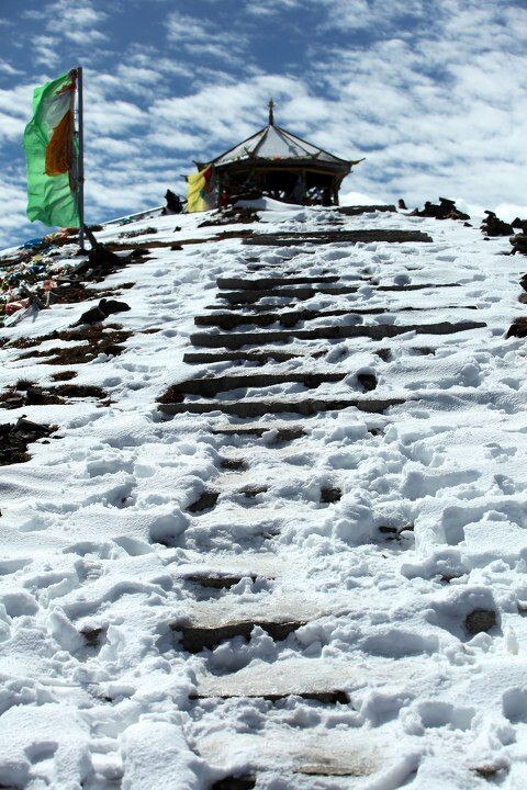 雪顶<br />
318折多山