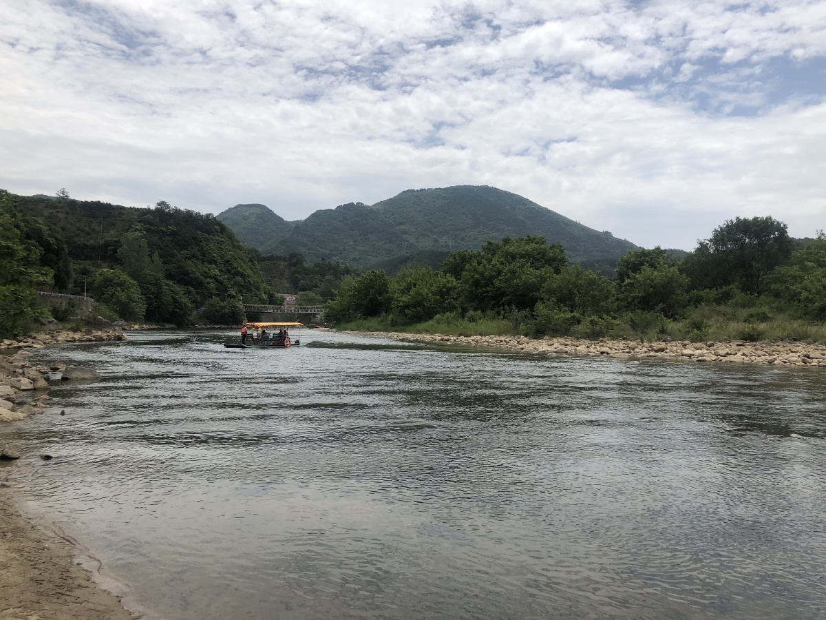 湑水风光城固县桔园镇小北河