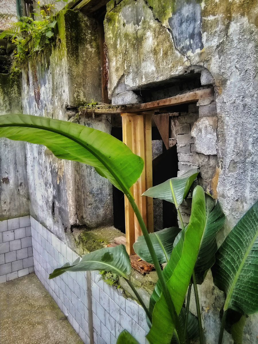 残垣断壁摄于重庆步道巷仁爱荒野公园
