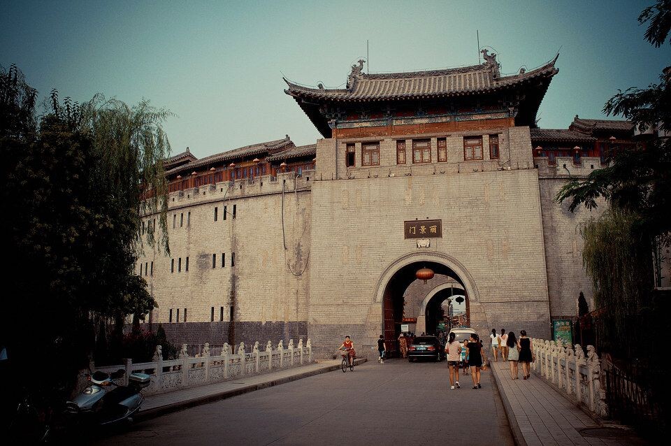 丽景门,老集的入口。<br />