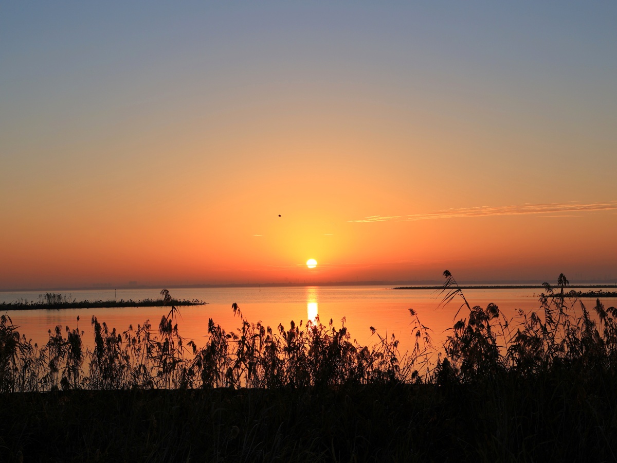 太湖日出