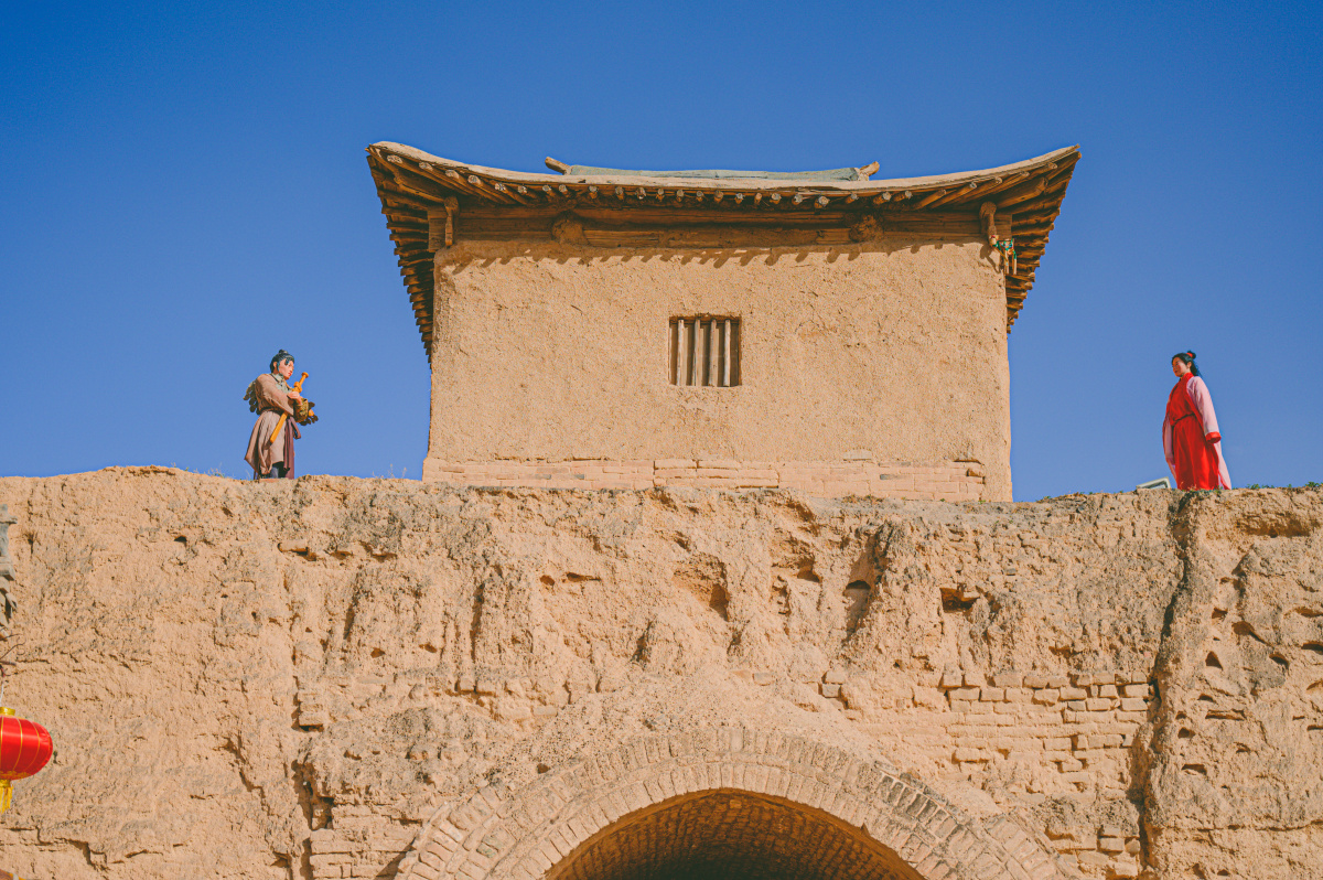 大漠孤烟直长河落日圆镇呗堡大话西游腾格里沙漠