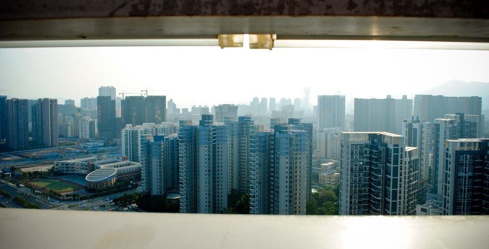 俯望下的城市是永远不会厌倦的风景<br />
