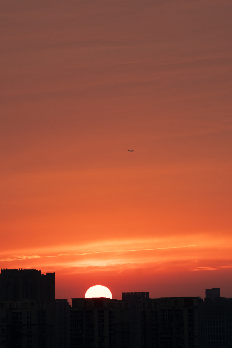 合肥前两天的夕阳合肥爬楼