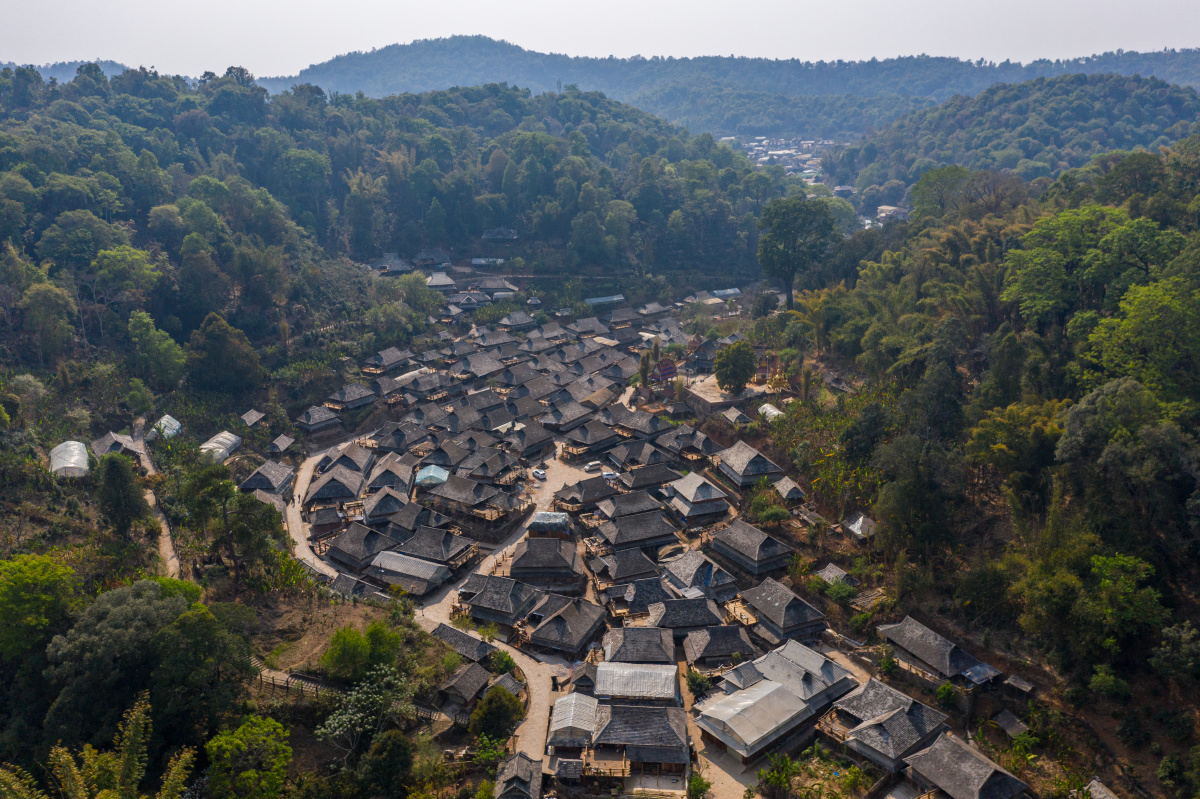 澜沧,景迈山,傣族村寨糯岗