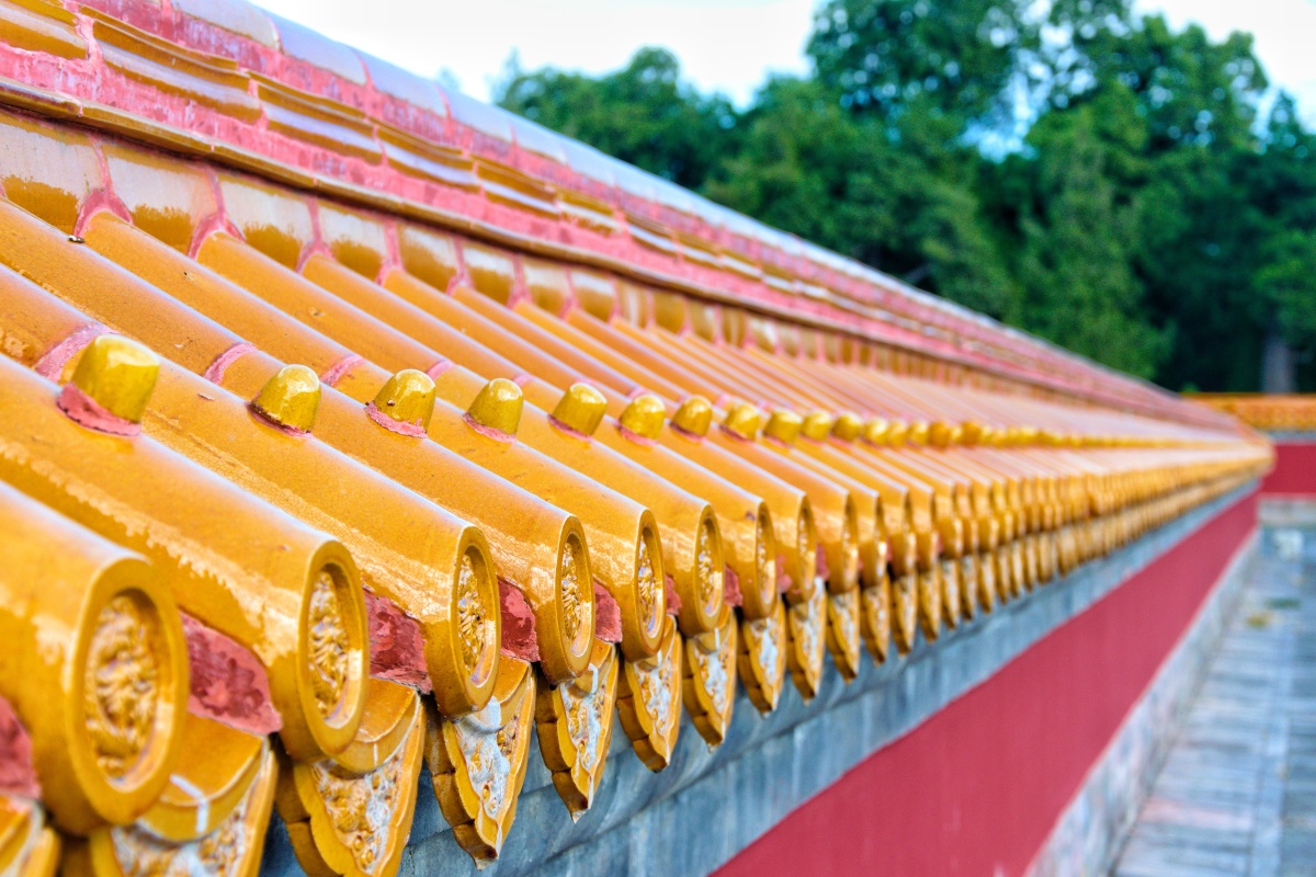 地坛古建琉璃瓦