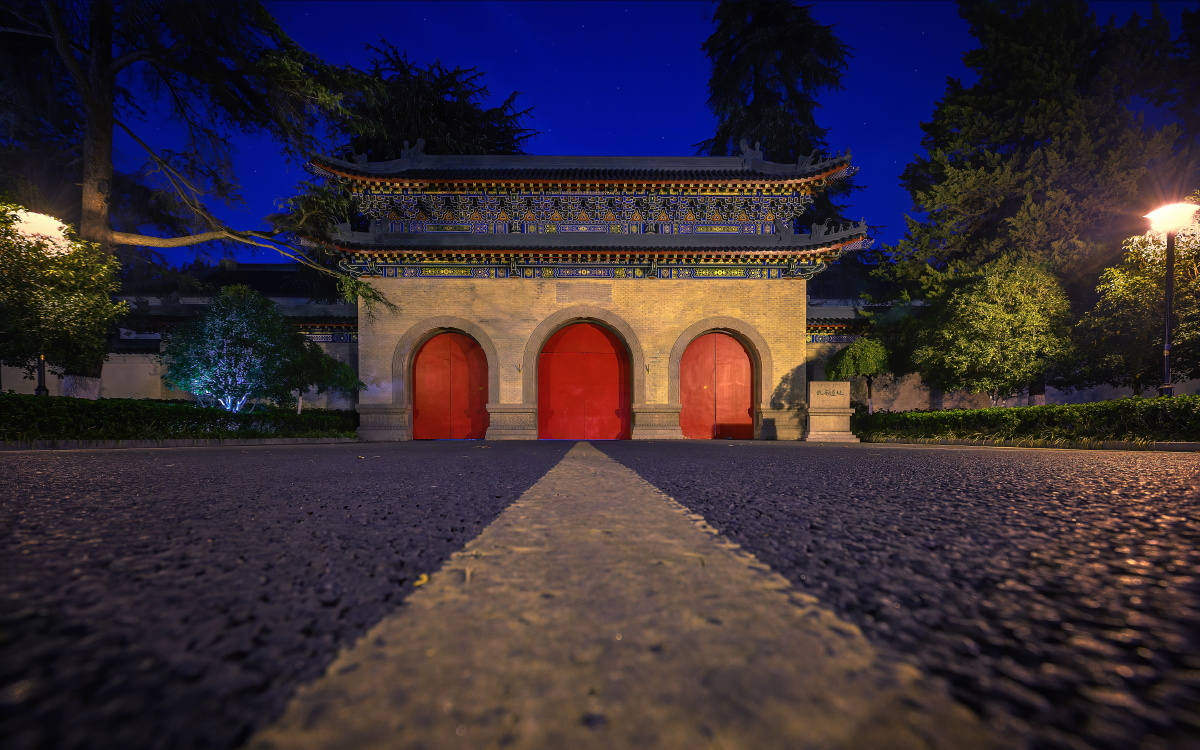 夜色中武庙遗址南京