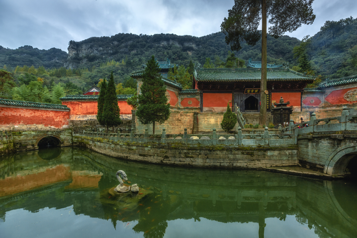 傍晚的紫霄宫1武当山湖北十堰