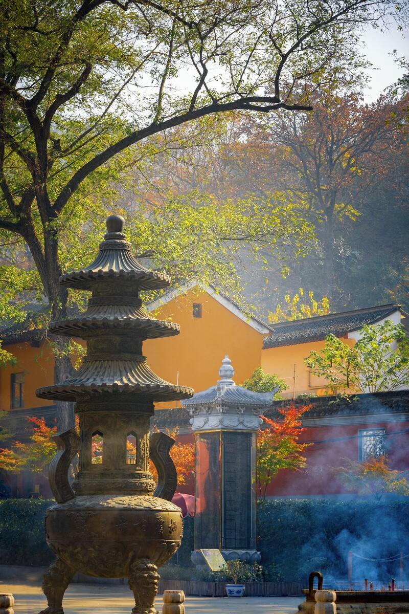 南京栖霞寺全景图片图片