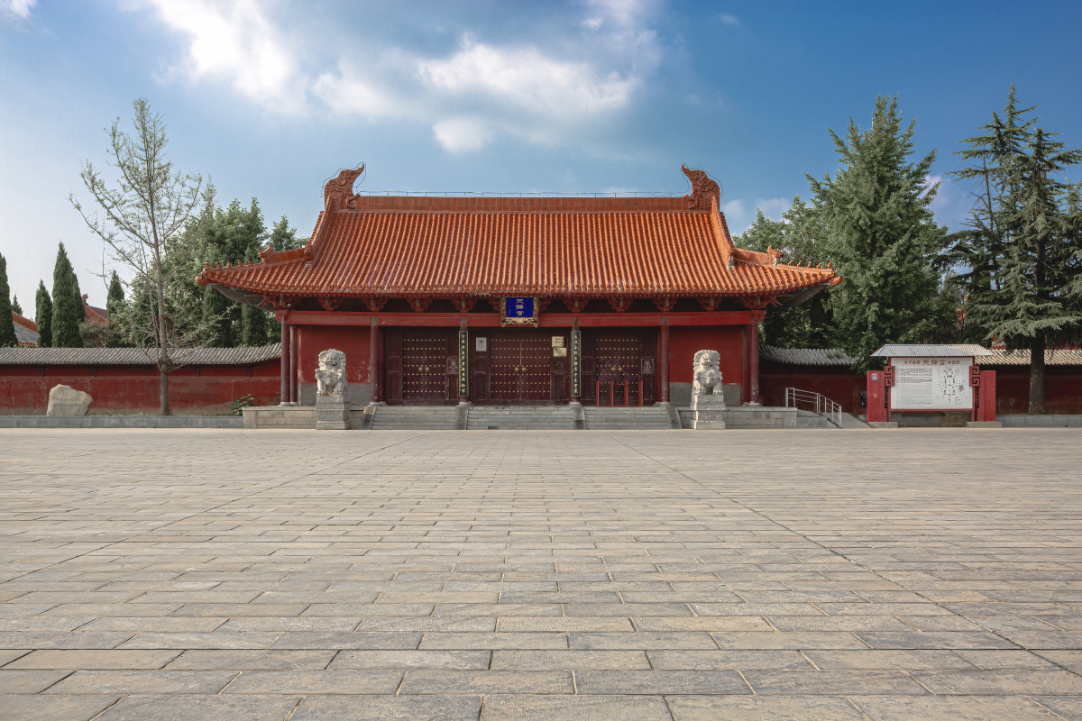 晴日里的天静宫 皖涡阳