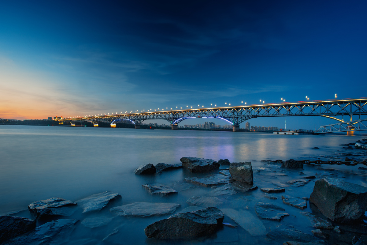 南京长江大桥夜色2