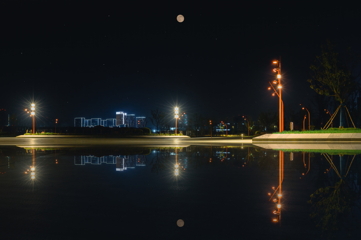 九龙湖夜色2 (南京江宁)
