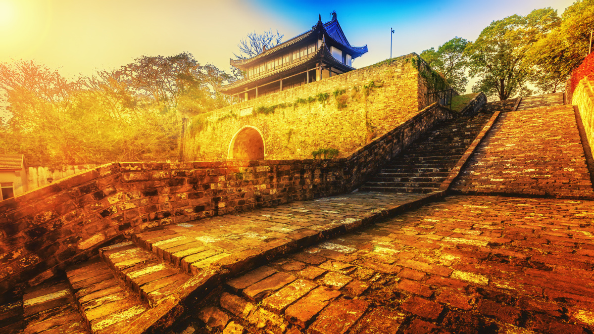 夕阳下的城墙 神策门(南京) - 树影m马洪伟 - 图虫