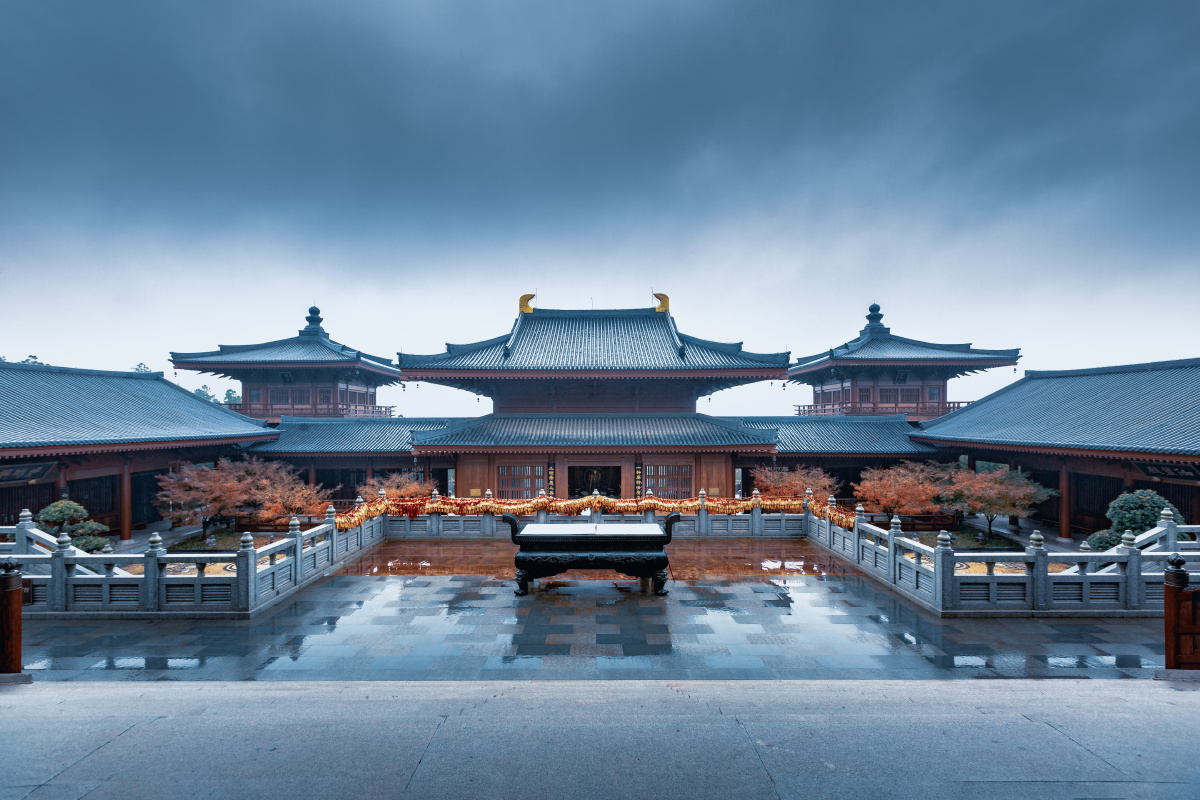 雨后佛顶寺2牛首山南京