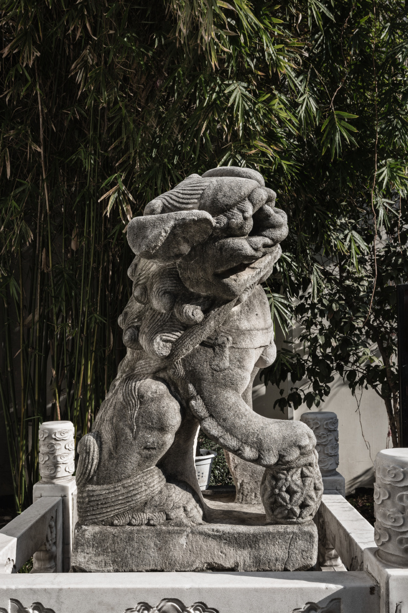 甘熙宅第门前的石狮子南京