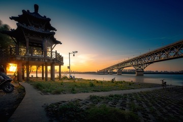 长江落日2+滨江风光（南京）