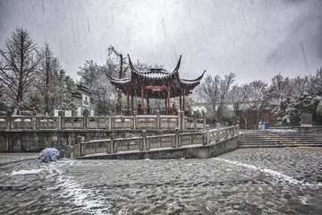中雪中建筑+朝天宫（南京）