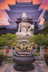二次曝光）光影中观自在大佛+毗卢寺（南京）