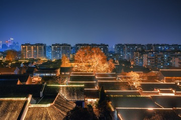 夜色中的老门东4+南京