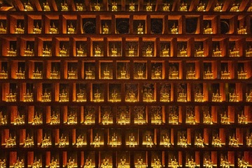 大报恩寺地宫里的展示墙+南京