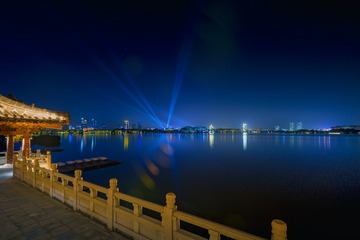 夜色玄武湖+南京