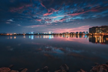 落日余晖+九龙湖（南京江宁）