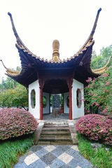 秋雨中的御碑亭+朝天宫（南京）