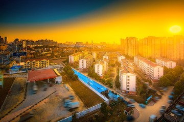 朦胧之晨+合肥主题+安徽省合肥市经开区金寨路与紫云路交叉口向北100米桃源小区