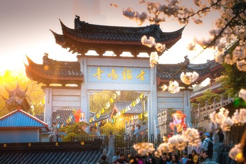 夕照古鸡鸣寺