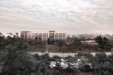 冬日远眺紫金山+南京