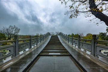 秋雨中的集贤桥+牛首山（南京）