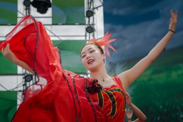希望的田野+摄于第八届句容丁庄葡萄节开幕式.