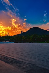 晚霞映牛首4+牛首山（南京）