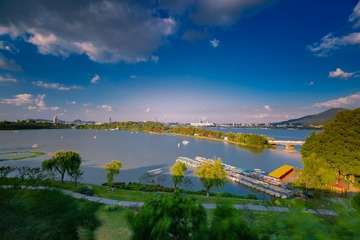 秋高气爽+南京玄武湖公园