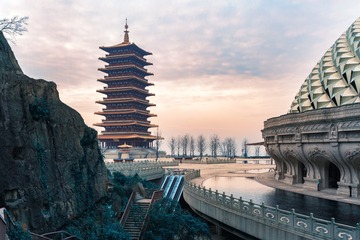 傍晚的佛顶塔2+牛首山（南京）