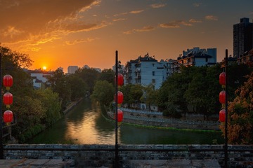 东水关日落+南京