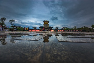 国庆双节期间的唐城+湖北襄阳