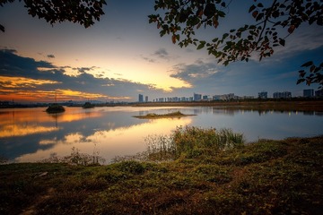 九龙湖晚景