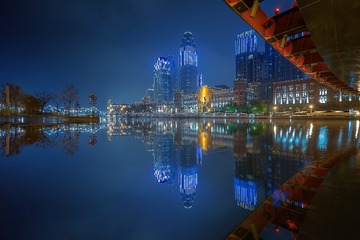 迷人的海河夜色