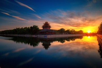 角楼夕照+北京