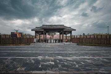美丽乡村+湖南省常德市桃源县桃园县桃花源景区桃仙岭景区内
