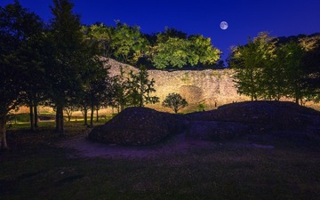 夜色中石头城+南京城墙