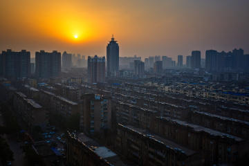 晨曦中的襄阳城+湖北襄阳